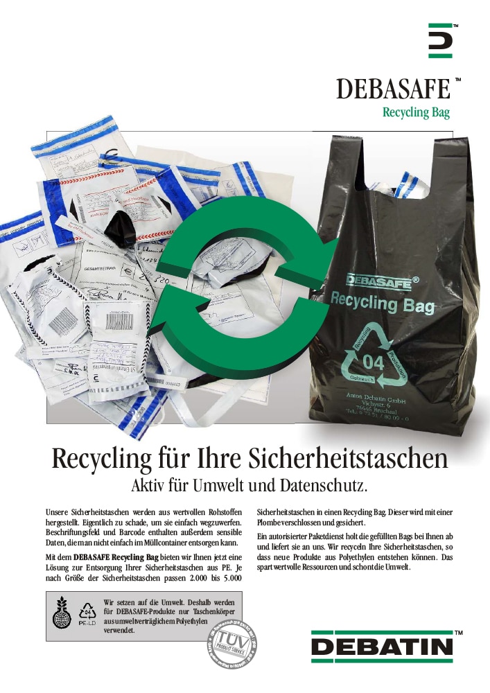 2007 - DEBASAFE® Recycling Bag