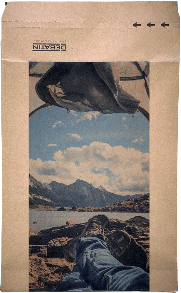 Debasafe_Detail_2 DEBAPOST Paper Second life – impression individuelle, randonnée sous tente